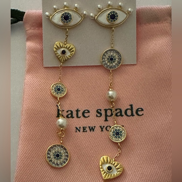 Kate spade Evil eye and pearls long earrings - Picture 4 of 10